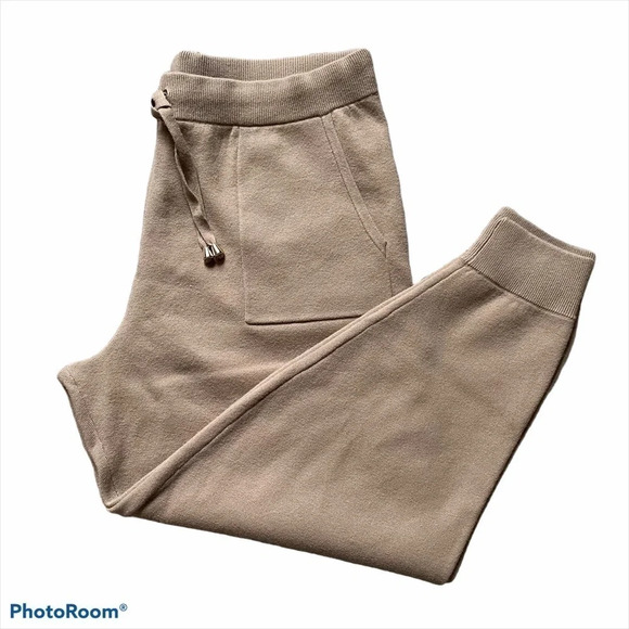 New ANN TAYLOR The Sweater Jogger Pant Tan XXL 557009 - Picture 5 of 13